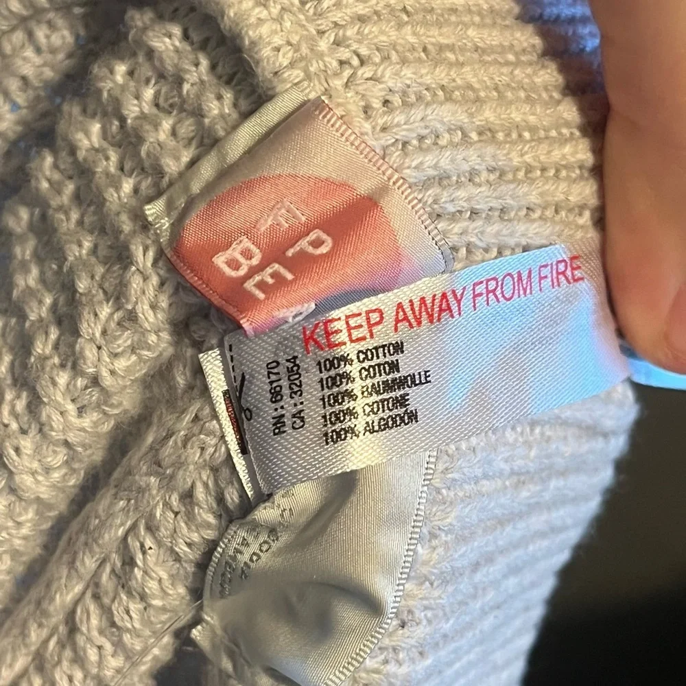 Free People Wide Leg Knit Pants in Light Blue